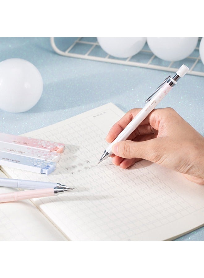 6 Pcs Cherry Mechanical Pencil Set Include Automatic Drafting Pencil with 3 Tubes Pencil Refill and 3 Boxes Of Standard Lead With Rubber Head for Sketching Architecture Drawing (0.5 mm) - Image 3