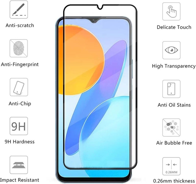 Lukione Compatible with Samsung Galaxy A07 Case & Tempered Glass Screen Protector, Ring Kickstand and Sliding Camera Cover with Kickstand,Drop Proof,Heavy Duty Protective [1+2pcs] - Image 3