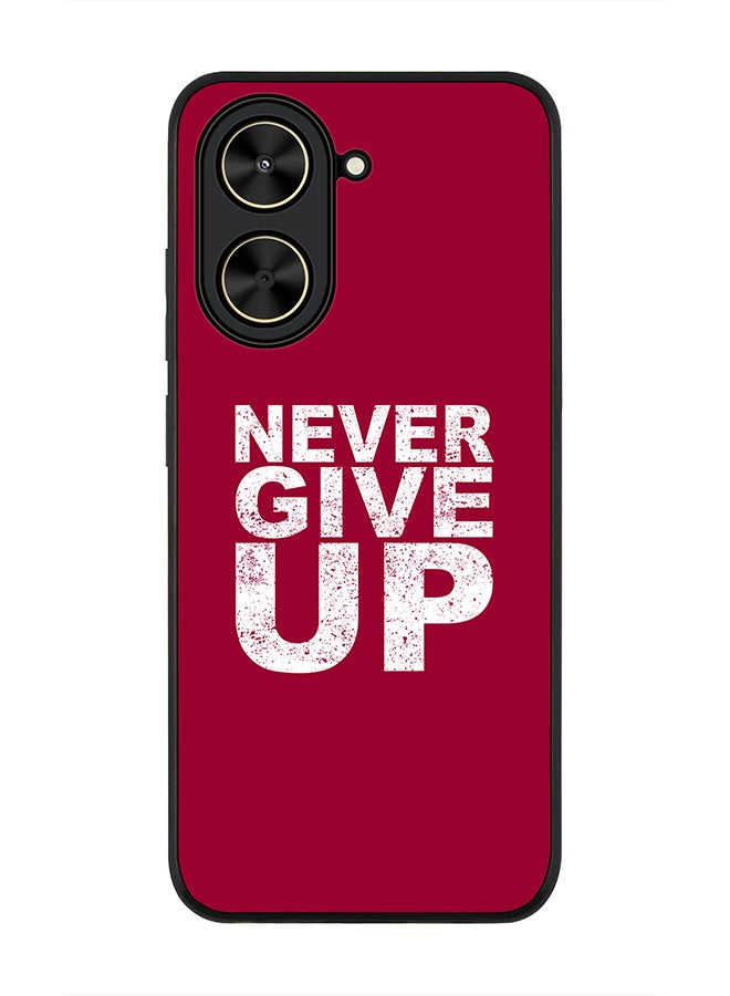 Stylizedd For Xiaomi Poco C71 / Redmi A5 4G Case,Slim fit Camera Protection, Shockproof Thin Phone cover  - Never ever give up