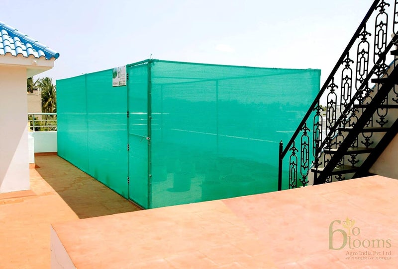 BIO BLOOMS AGRO INDIA PRIVATE LIMITED BIO Blooms Agro Multipurpose 75 Green Shade Net for Agriculture Garden Roof Top Balcony Size9X32ft  - Image 5