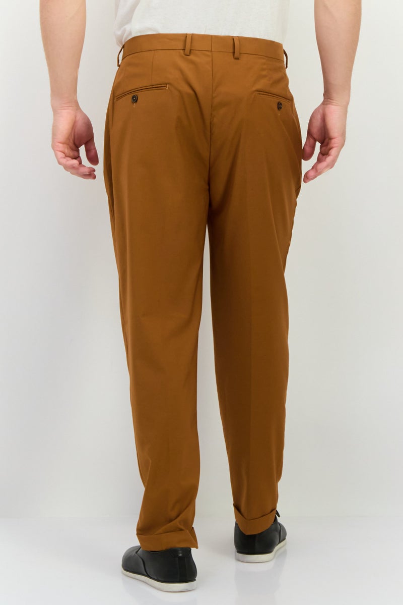 Sorbino Men Regular Fit Solid Chino Pants, Brown - Image 3