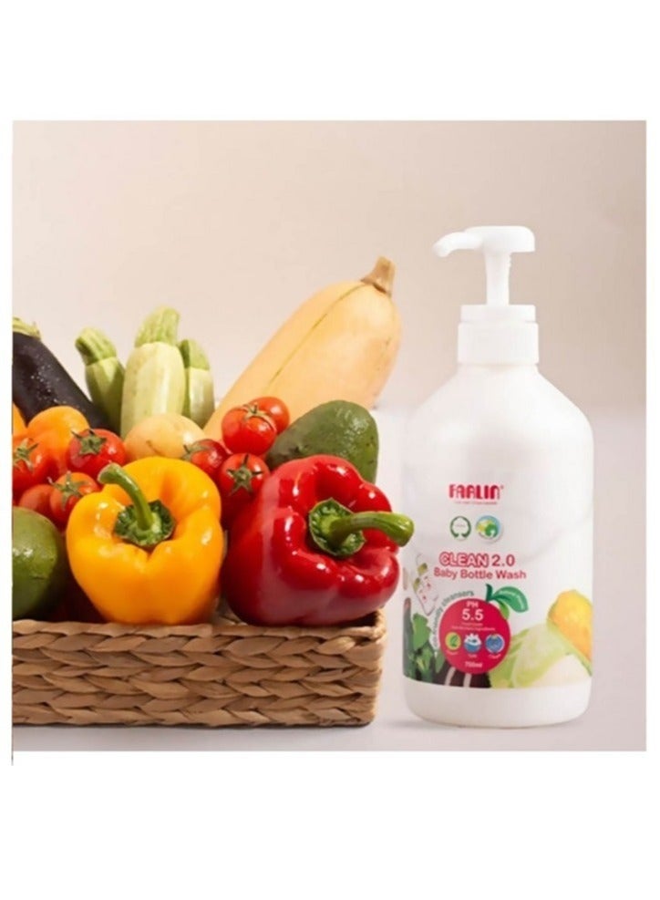 FARLIN Pack Of 3 Baby Bottle Liquid Wash - 3x700ml - Image 4