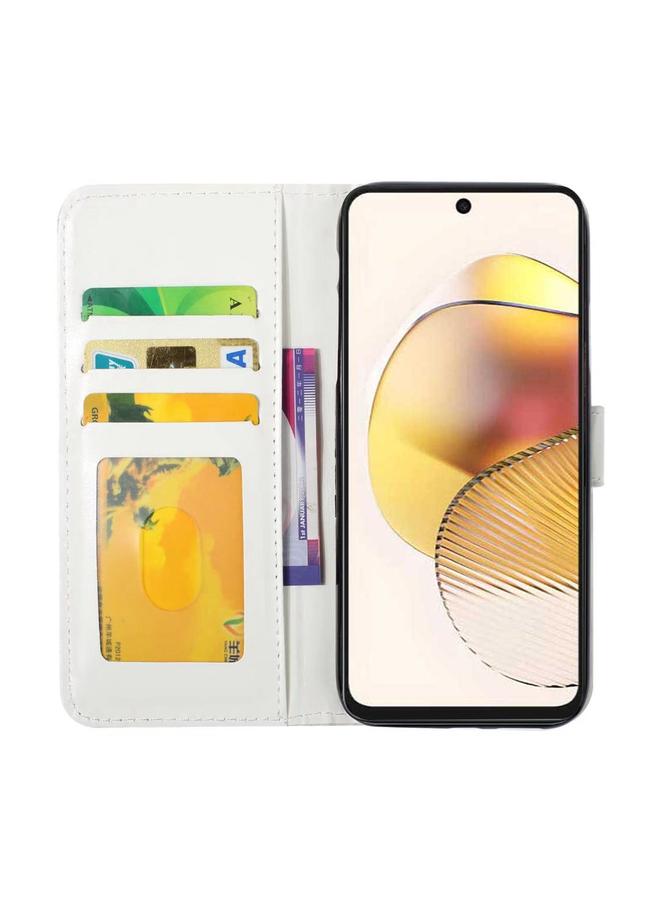 erorex Case For Motorola Moto G73 Oil Embossed 3D Drawing Leather Phone Case - Image 4