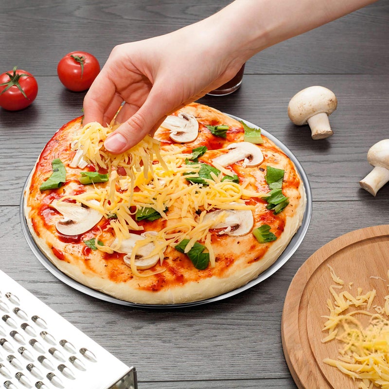 TeamFar TeamFar Pizza Pan, 10 inch Pizza Pan Stainless Steel Pizza Oven Pan Tray Round Pizza Baking Pan, Healthy & Sturdy, Dishwasher Safe & Easy Clean  - Image 4