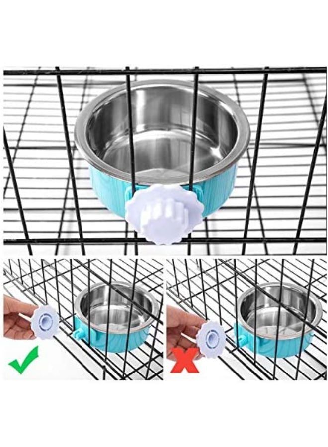 Stainless Steel Feeding Hanging Bowl for Pets - Image 3