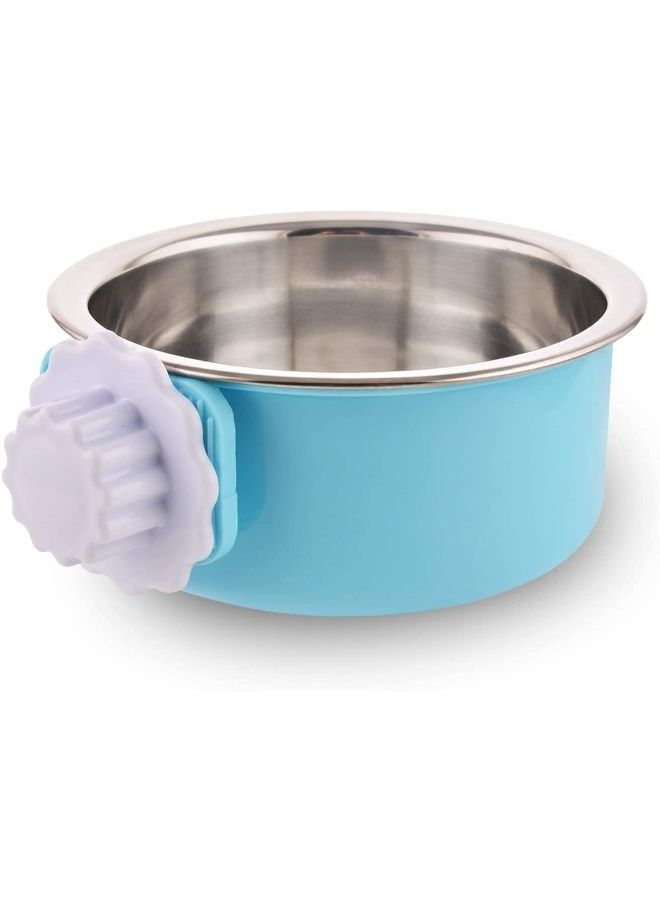 Stainless Steel Feeding Hanging Bowl for Pets - Image 1