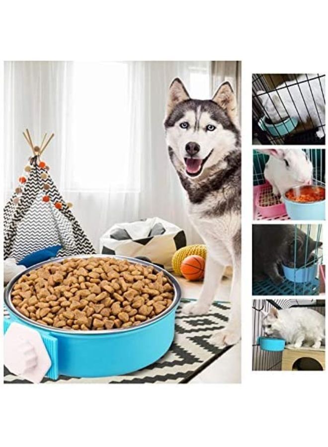 Stainless Steel Feeding Hanging Bowl for Pets - Image 4