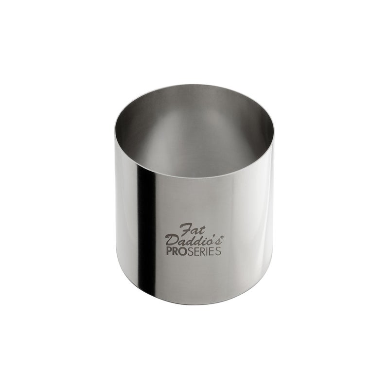 Fat Daddios Stainless Steel Round Cake Pastry Ring 25 x 2 Inch