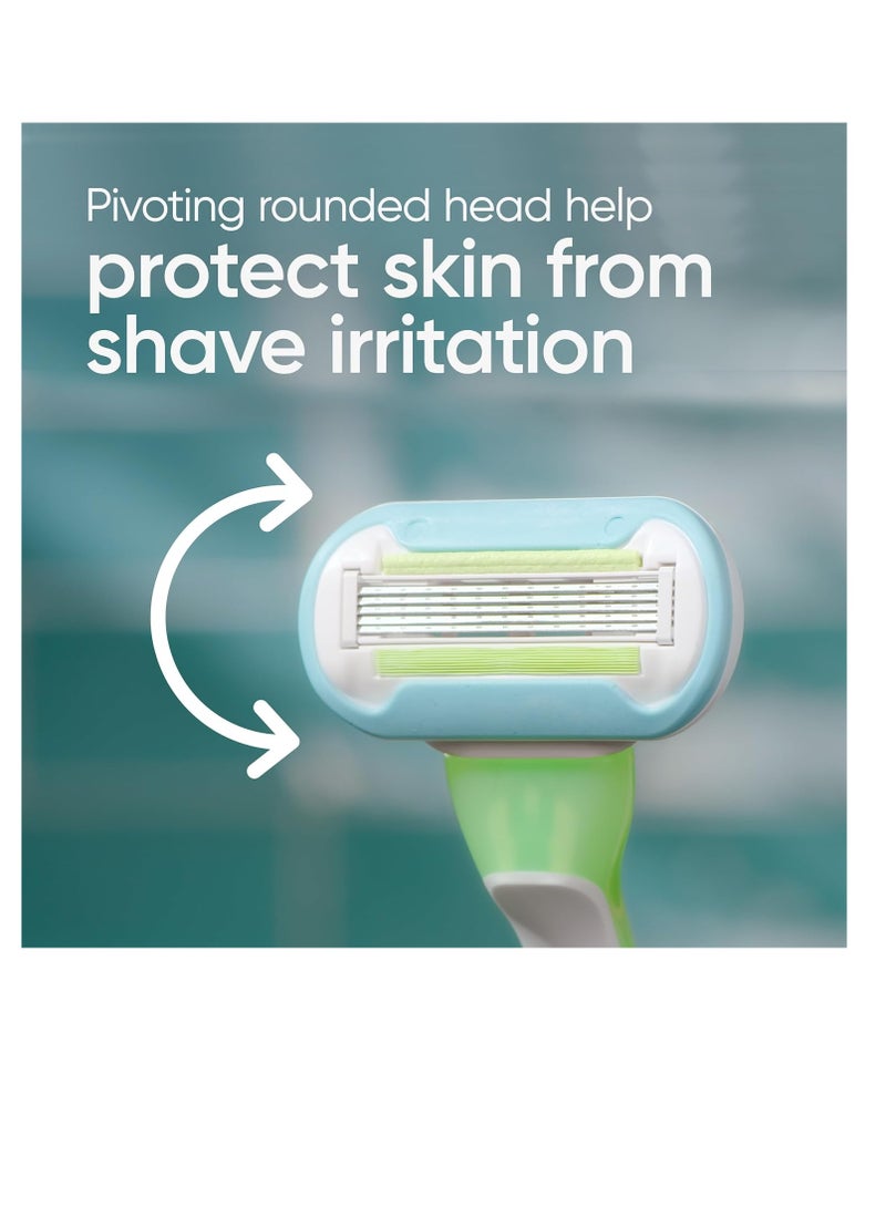 Gillette شفرات حلاقة نسائية جيلت فينوس الإضافية الناعمة الخضراء، 2 قطعة - Image 2