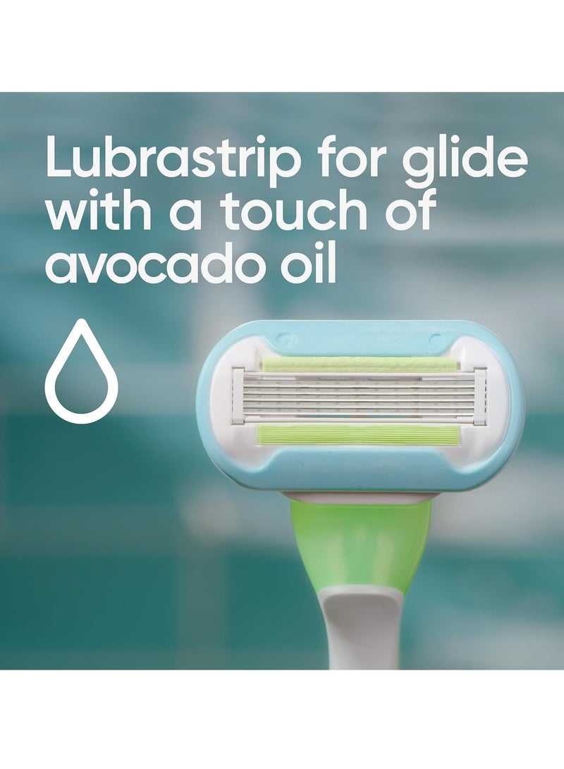 Gillette شفرات حلاقة نسائية جيلت فينوس الإضافية الناعمة الخضراء، 2 قطعة - Image 3