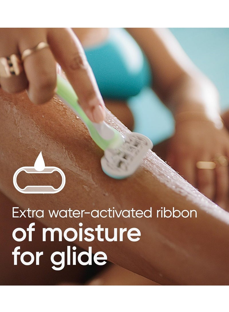 Gillette شفرات حلاقة نسائية جيلت فينوس الإضافية الناعمة الخضراء، 2 قطعة - Image 4