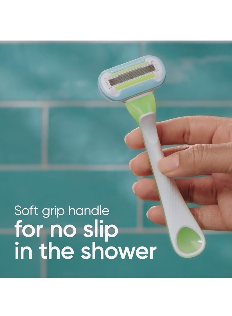 Gillette شفرات حلاقة نسائية جيلت فينوس الإضافية الناعمة الخضراء، 2 قطعة - Image 5