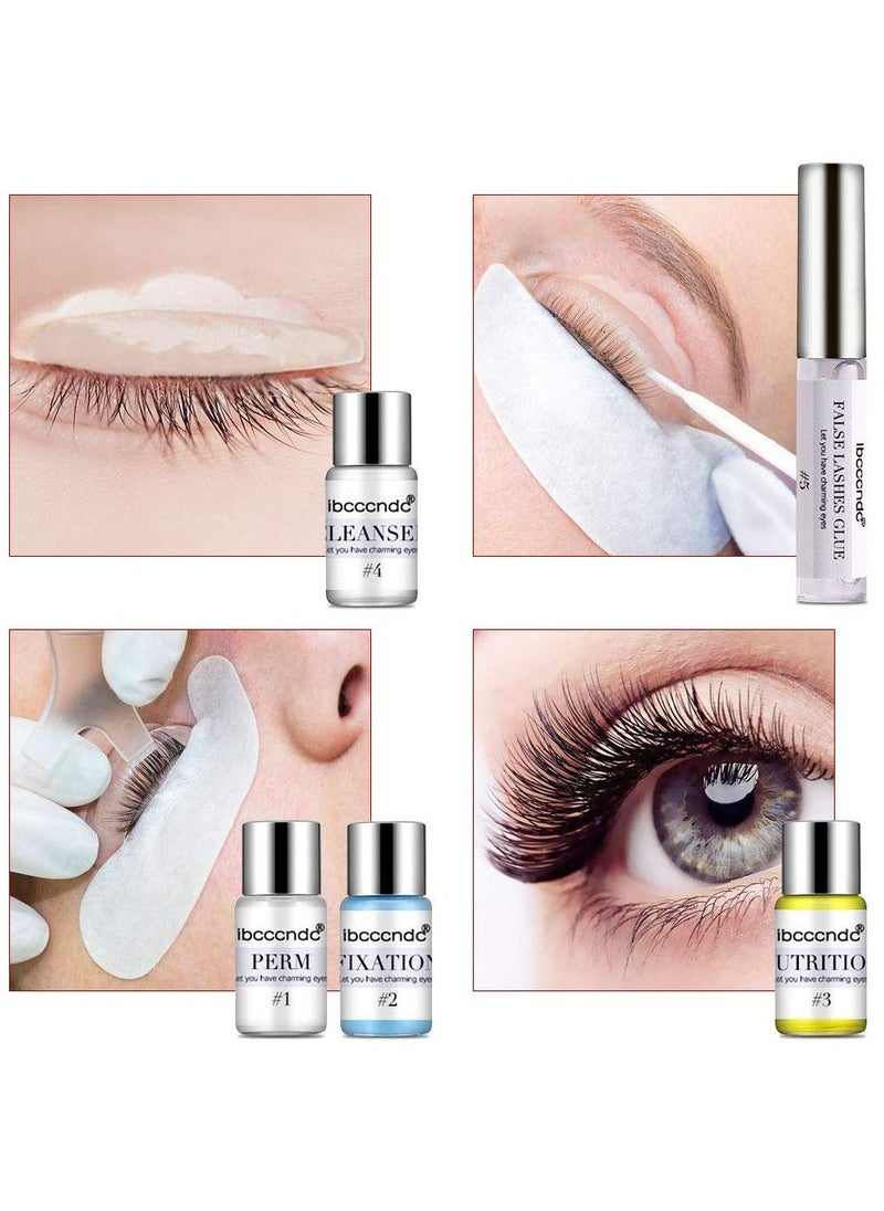 ibcccndc Easy Apply Lash Lift Eyelash Perming Kit Tools with Nutrition Set  - Image 3