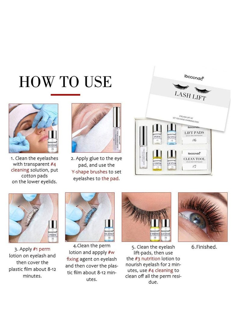 Easy Apply Lash Lift Eyelash Perming Kit Tools with Nutrition Set