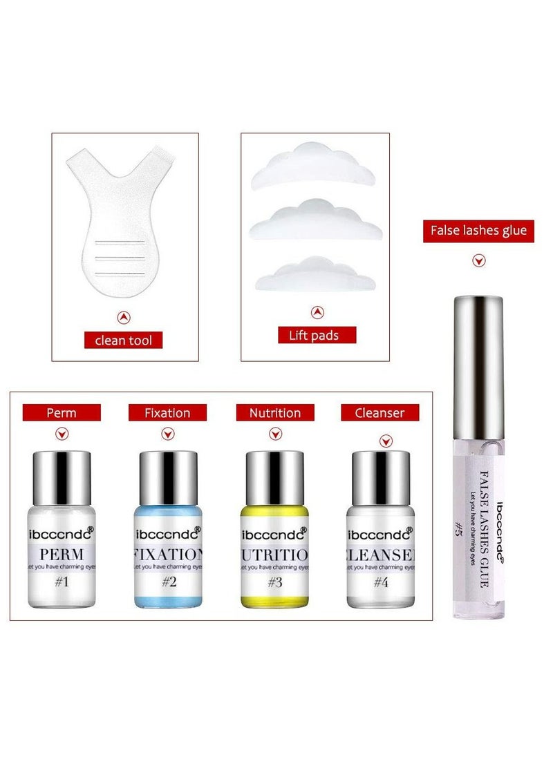 ibcccndc Easy Apply Lash Lift Eyelash Perming Kit Tools with Nutrition Set  - Image 2