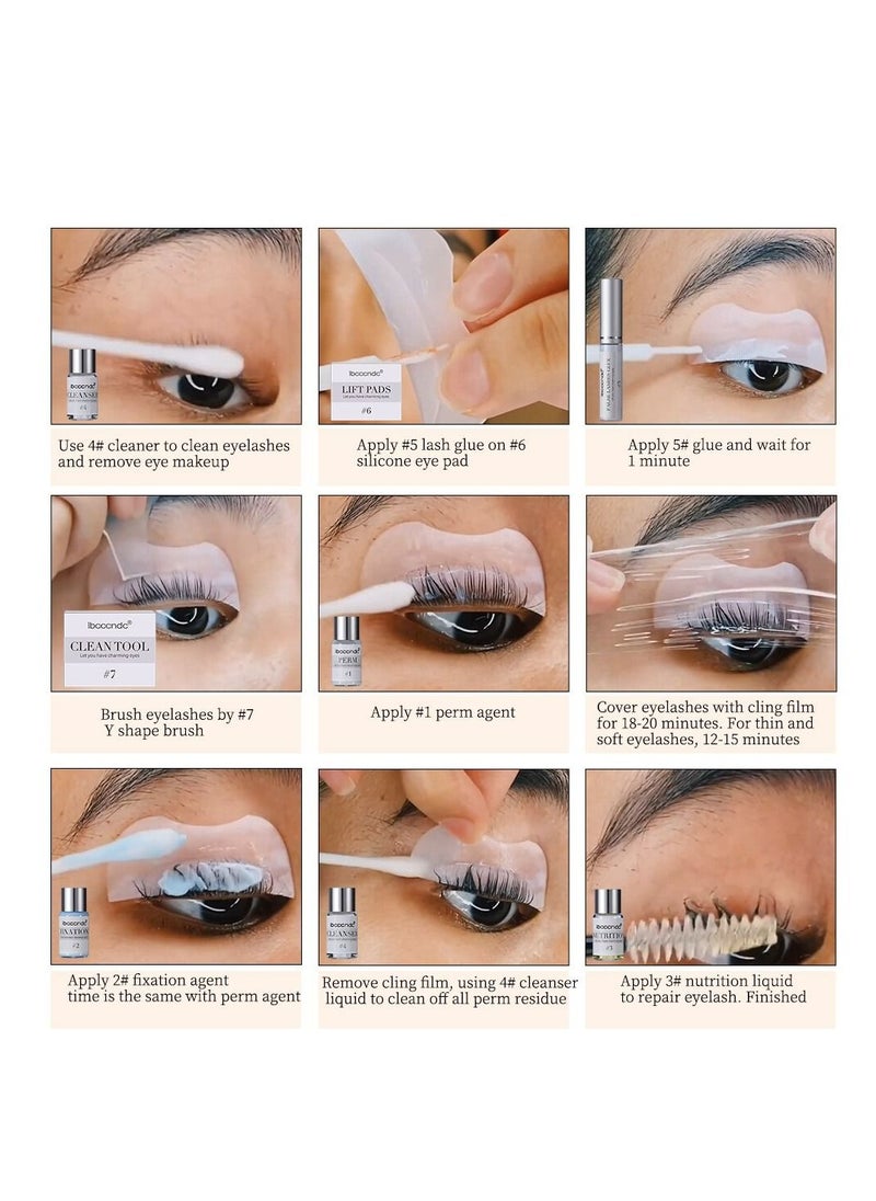 Easy Apply Lash Lift Eyelash Perming Kit Tools with Nutrition Set