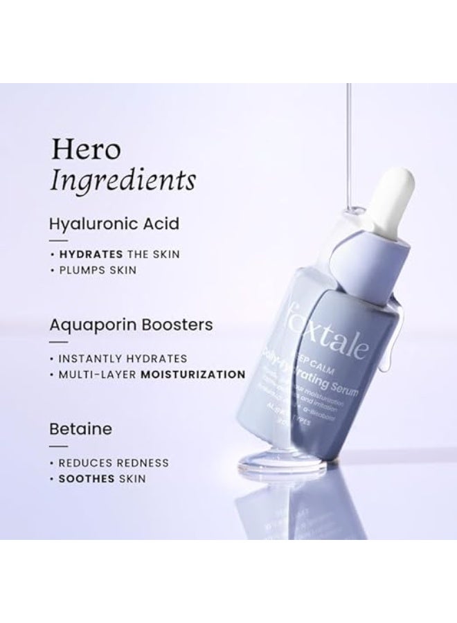 foxtale Hyaluronic Acid Serum For Plump,Glowing Skin With Vitamin B5,Betaine|Intense 24-Hour Hydration,Brightening|Reduction In Fine Lines&Inflammation|For Dry,Sensitive Skin|Men&Women -30 Ml - Image 3