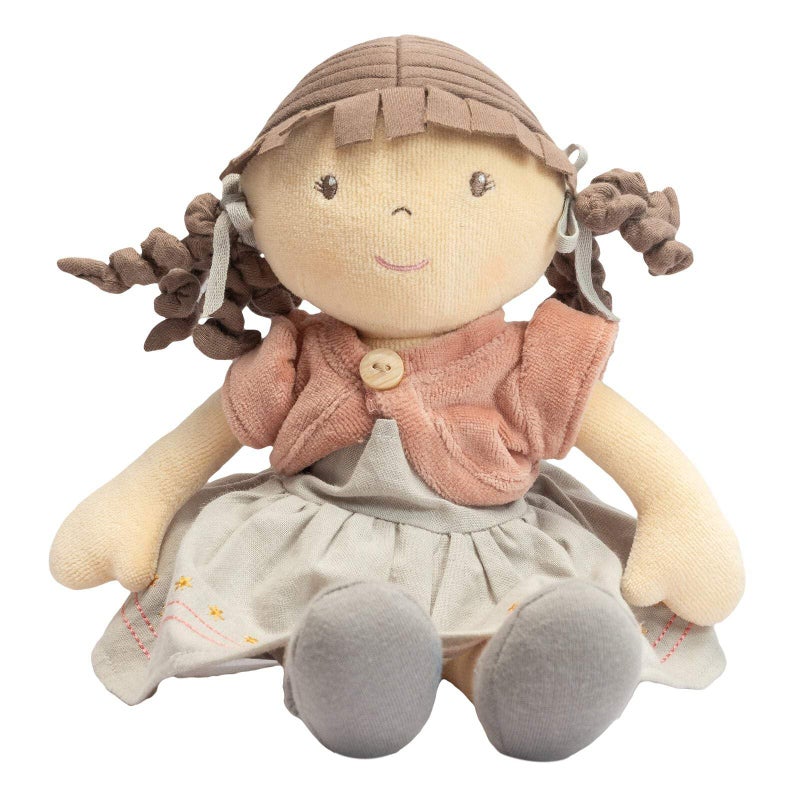Tikiri Toys Bonikka Rose Organic Doll with Brown Hair - Image 2