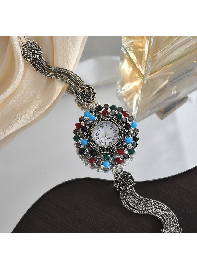 KUYING New Color Diamond Full Diamond Non Adjustable Bracelet Watch