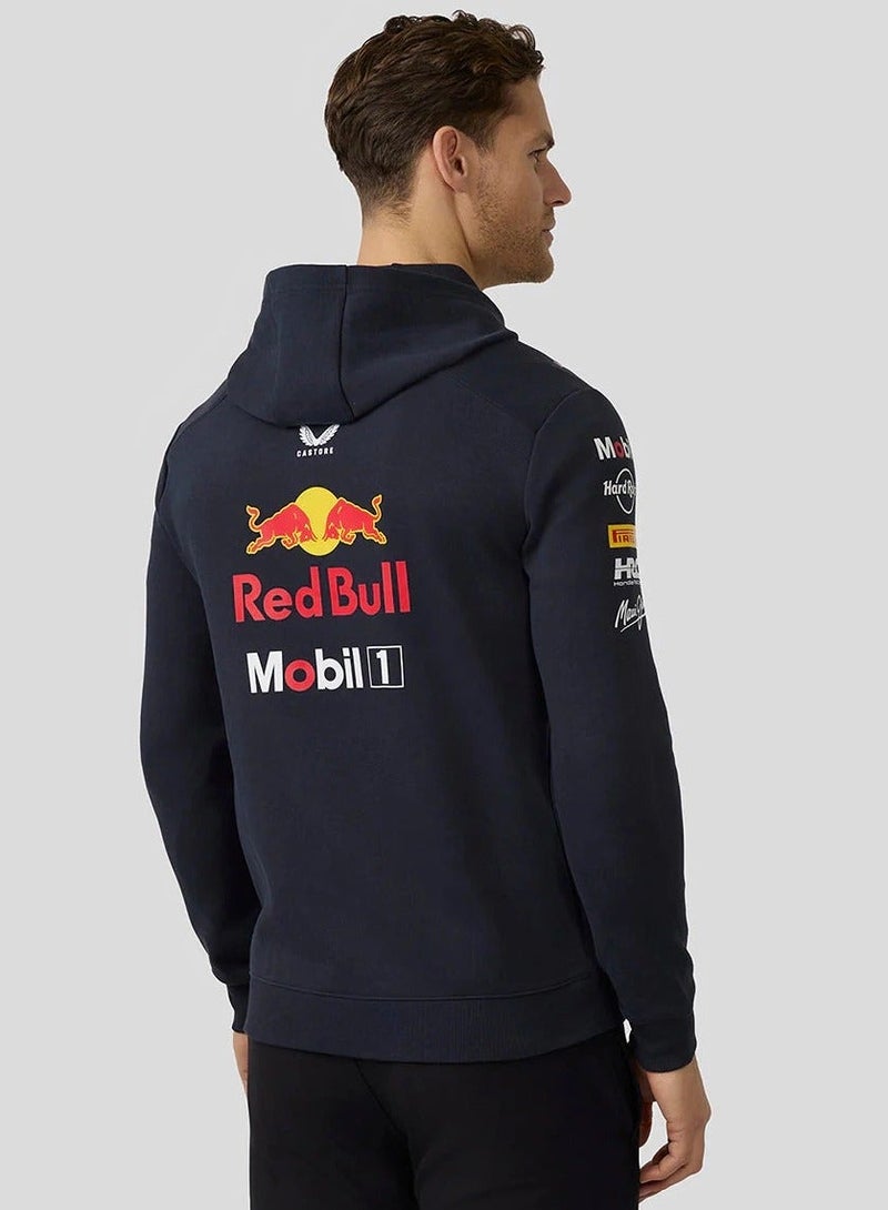 Red Bull Racing F1 Team Full Zip Hooded Sweatshirt - Image 2