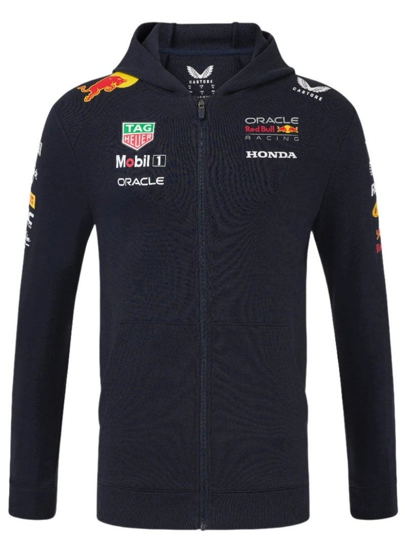 Red Bull Racing F1 Team Full Zip Hooded Sweatshirt - Image 4