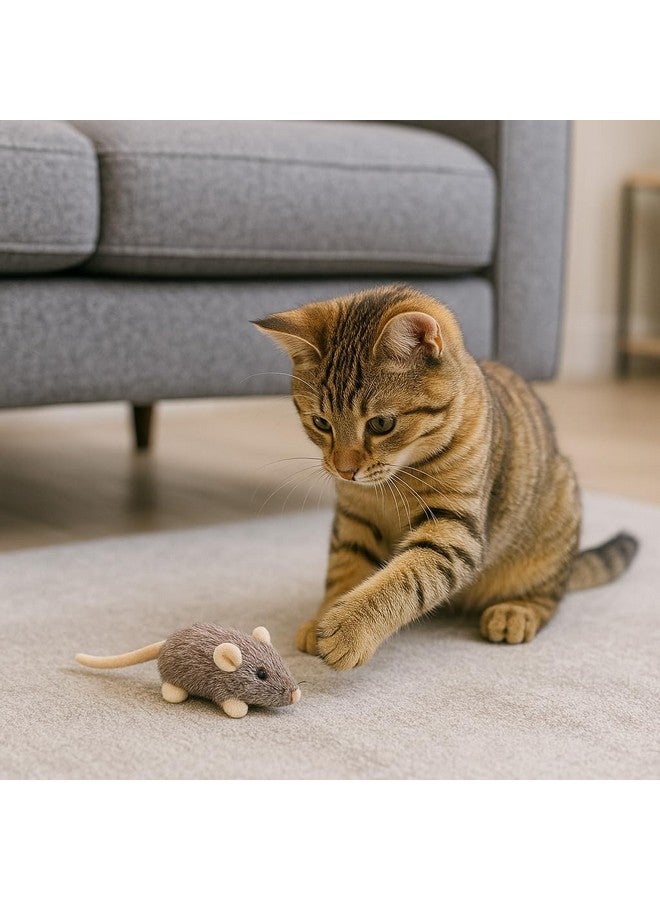 SPOT House Mouse Helen Cat Toy with Catnip - Lifelike Plush Mouse, Crinkle Sound, 4in Small Size for Kittens and Cats, Batting, Chasing, Playing - Assorted Colors - Image 3