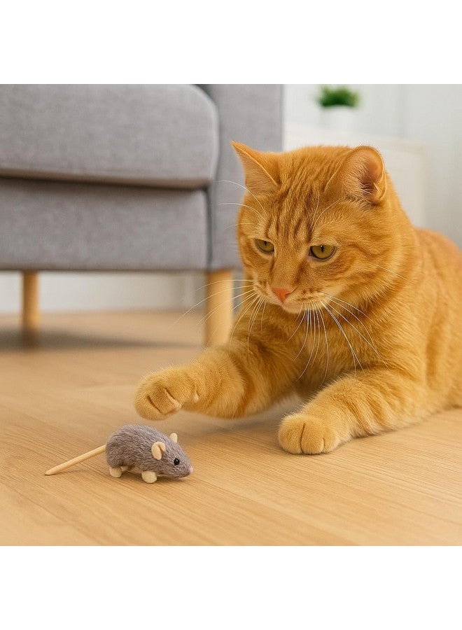 SPOT House Mouse Helen Cat Toy with Catnip - Lifelike Plush Mouse, Crinkle Sound, 4in Small Size for Kittens and Cats, Batting, Chasing, Playing - Assorted Colors - Image 2