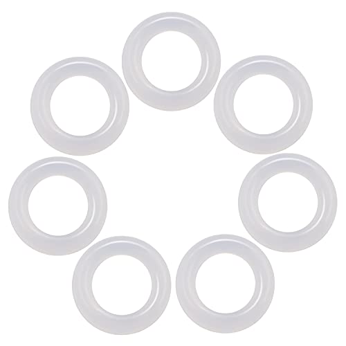 ThreeBulls 120Pcs Clear Rubber O-Ring Keyboard, O-Rings Keycaps, Switch Dampeners Keycap, for Cherry MX Key Switch Keyboards Dampers,White - Image 3