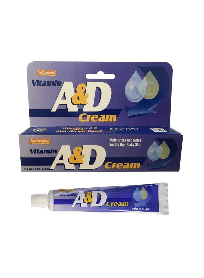 Natureplex Vitamin A&D Moisterizing, Soothing Cream, 2 x 1.5 oz Bottles (for Dry, Flaky Skin) - Image 1