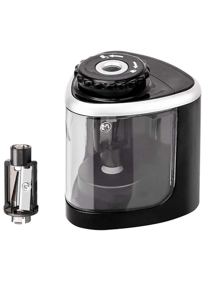 Generic - Pencil Sharpener Electric Pencil Sharpeners, Portable Pencil Sharpener Kids, Blade to Fast Sharpen, Suitable for Colored Pencils(6-8mm)/School Pencil Sharpener/Classroom/Office/Home - Image 1