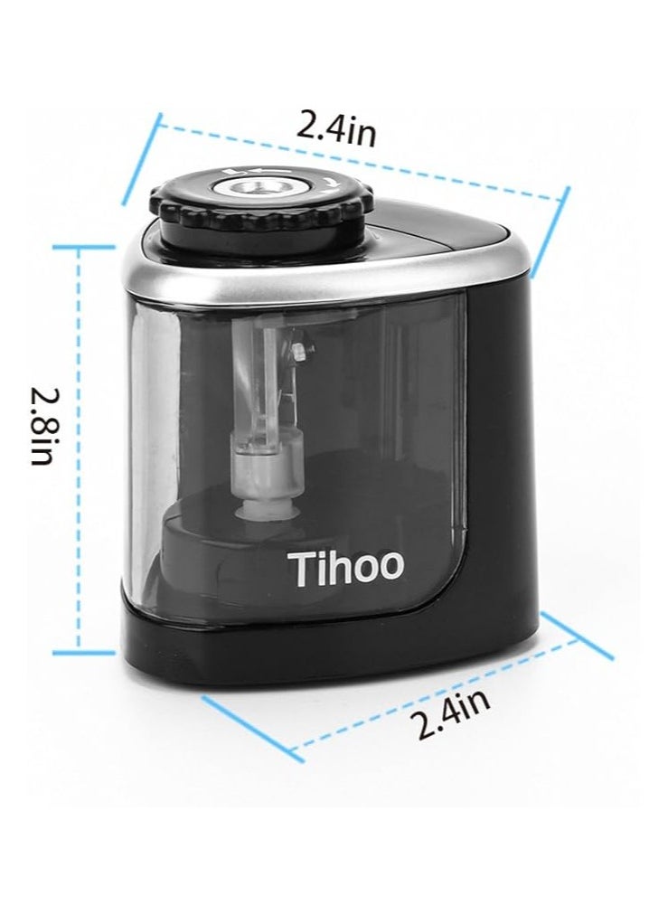 Generic - Pencil Sharpener Electric Pencil Sharpeners, Portable Pencil Sharpener Kids, Blade to Fast Sharpen, Suitable for Colored Pencils(6-8mm)/School Pencil Sharpener/Classroom/Office/Home - Image 1