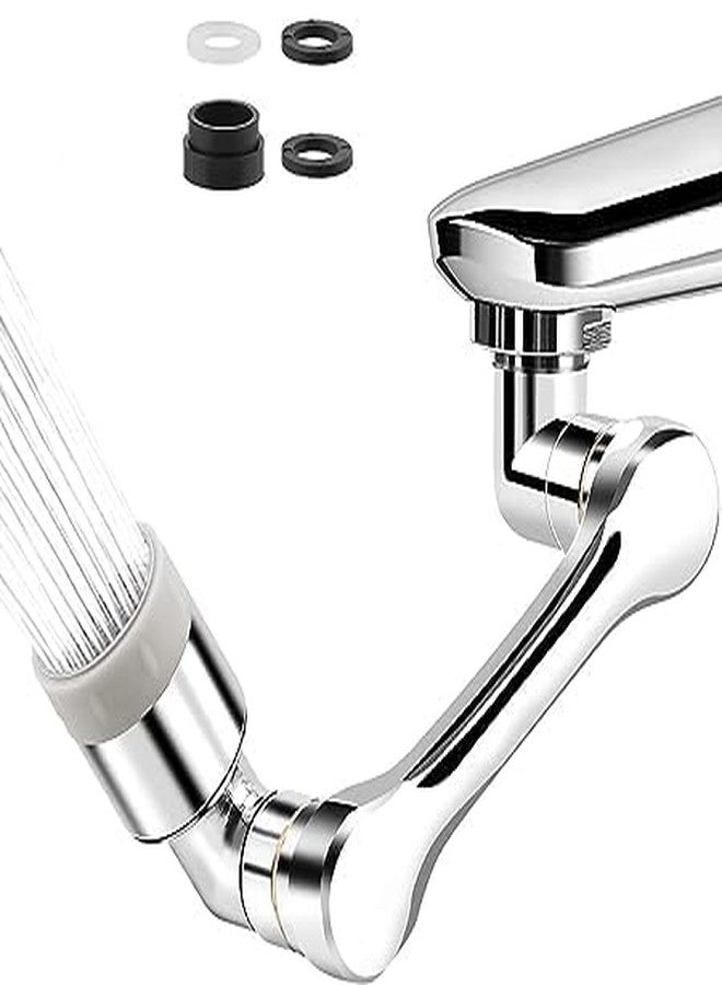 RIGJAK 360° Rotating Tap Extension Aerator | Universal Kitchen & Bathroom Faucet Sprayer Nozzle with Adjustable Water Flow - Image 1