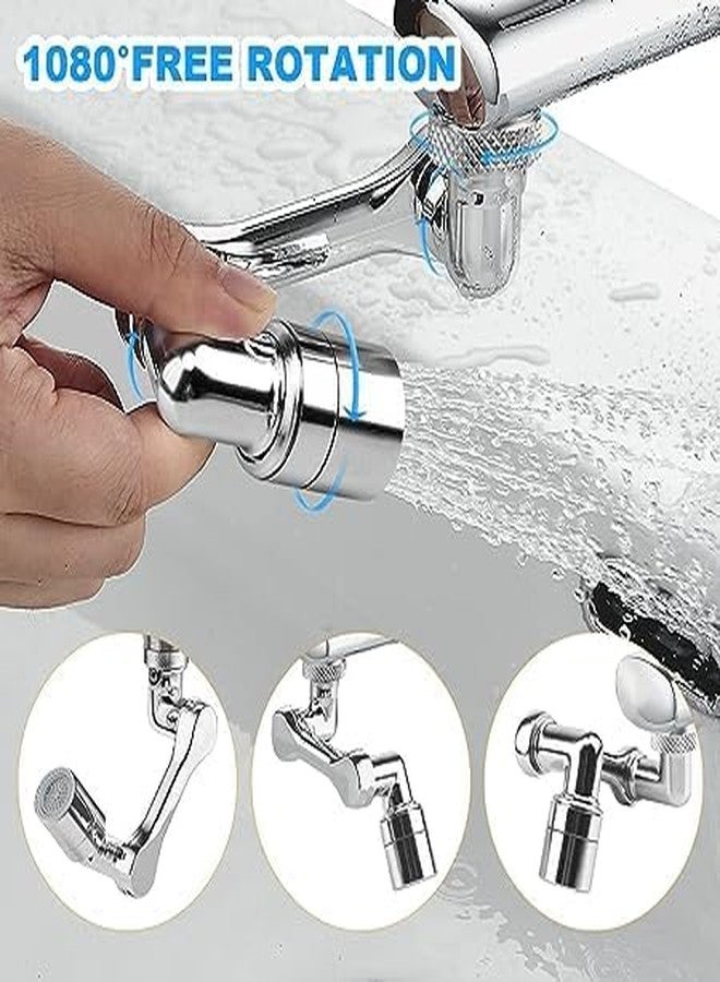 RIGJAK 360° Rotating Tap Extension Aerator | Universal Kitchen & Bathroom Faucet Sprayer Nozzle with Adjustable Water Flow - Image 4