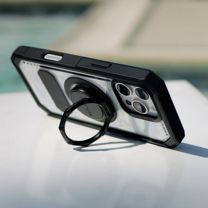 Rokform - Magnetic Sport Ring Grip and Stand, Version 2, Metal Cell Phone Holder, Specially Designed for Rokform iPhone, Samsung, & Pixel ROKLOCK Twist Lock Cases (Black) - Image 5