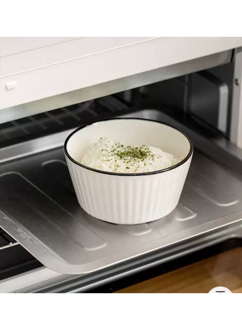 طقم عشاء بورسلين - أطباق، أوعية، حساء وسلطة، آمن للاستخدام في الميكروويف - Image 3