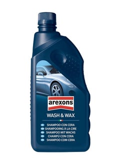 Arexon Wash & Wax- Self-Drying Wax Shampoo, 1000 Ml | Cleans And Protects Bodywork | Repels Dust And Rain | Prevents Water Stains | Suitable For All Types Of Paint, Rubber, And Plastic