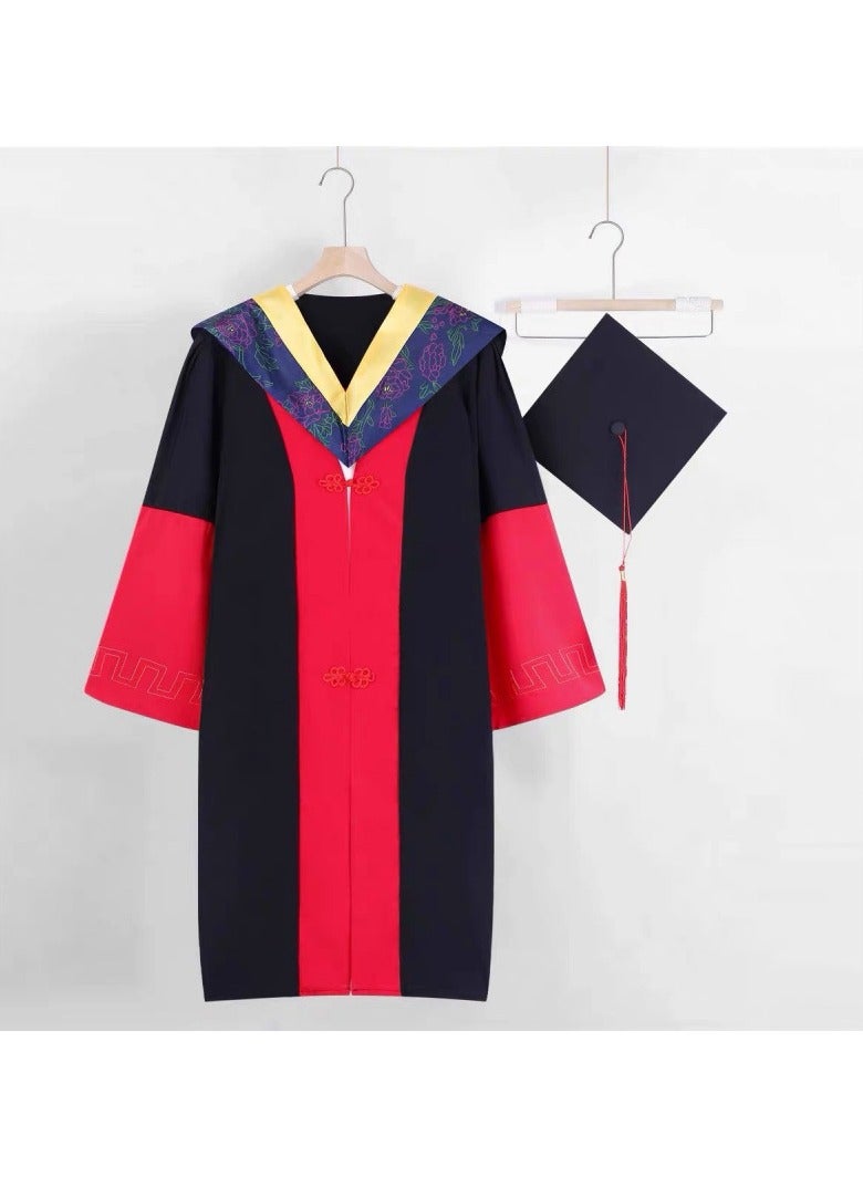 general Graduation Gown Set – Bachelor/Master/Doctorate Academic Regalia with Hood & Cap for Men & Women - Image 1