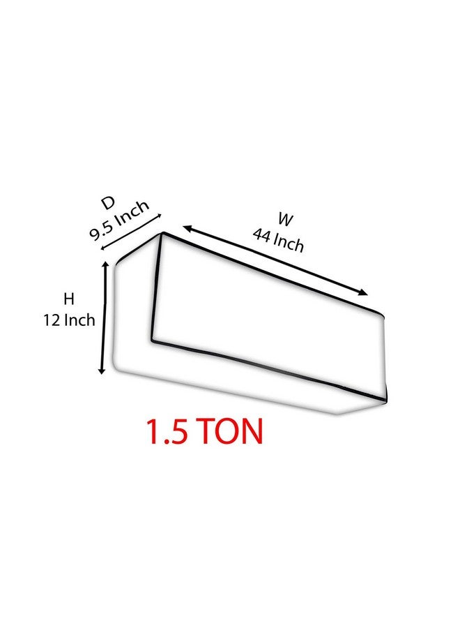 Da Anushi Polyester Split AC Cover Indoor Unit For 1.5 Ton Capacity AC, All Weather Cover/Attractive Digital Prints/Dustproof/Water Resistant AC Cover (Brown Check) - Image 2