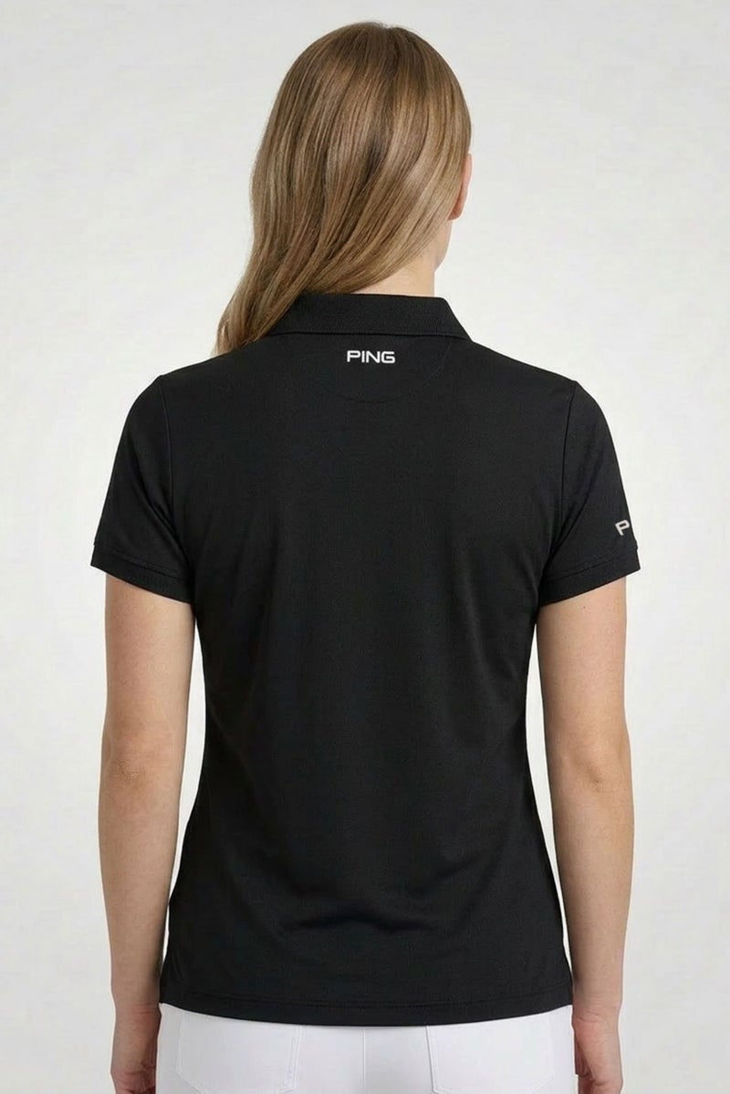 Ping Women Sportswear Fit Short Sleeve Outdoor Polo Shirt, Navy Blue - Image 4