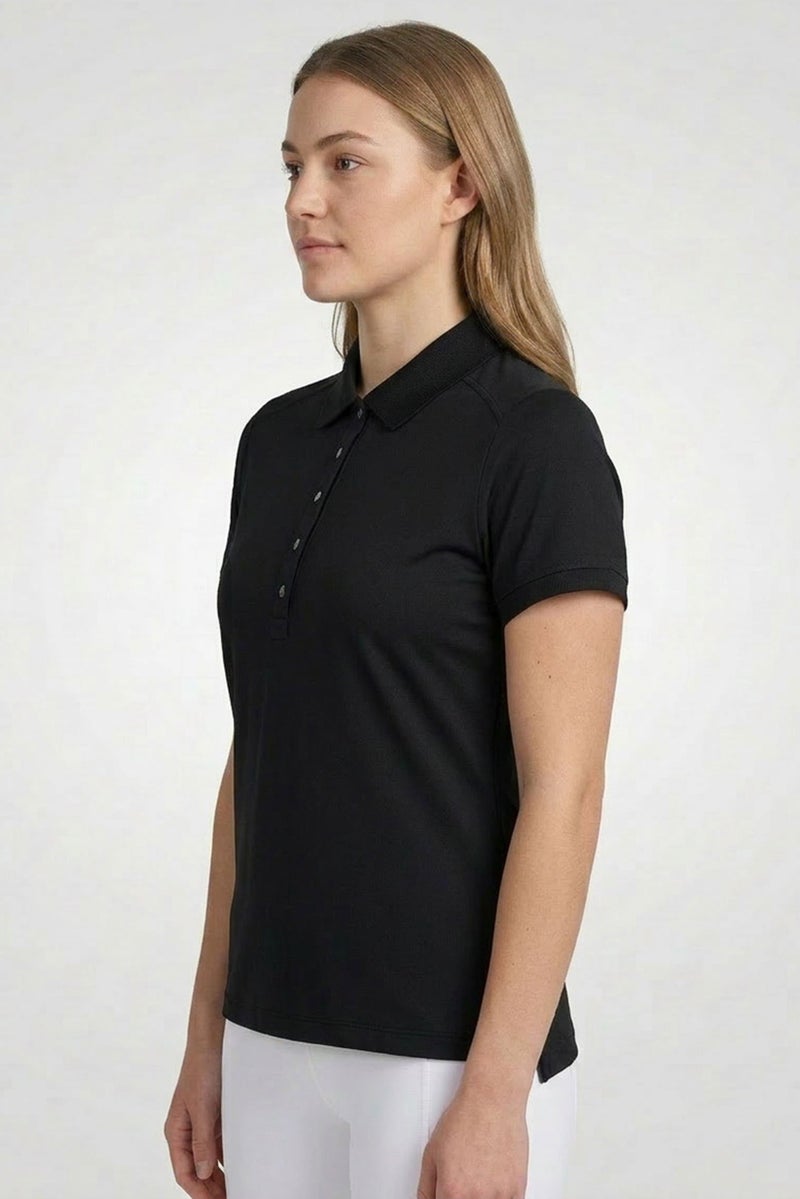 Ping Women Sportswear Fit Short Sleeve Outdoor Polo Shirt, Navy Blue - Image 3