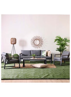 Roma 5-Seater Outdoor Sofa Set Aluminium Frame Modern Garden Furniture Gray