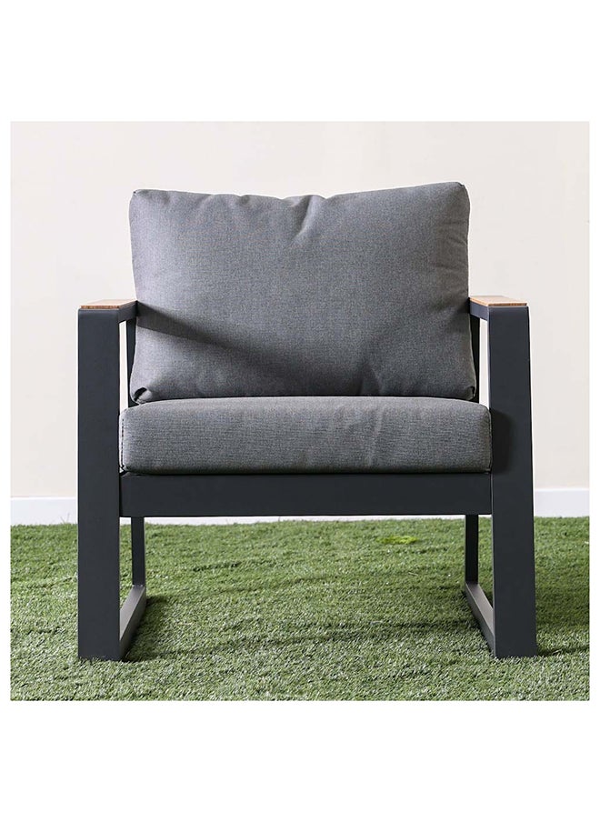 DANUBE HOME - Roma 5-Seater Outdoor Sofa Set Aluminium Frame Modern Garden Furniture Gray - Image 1
