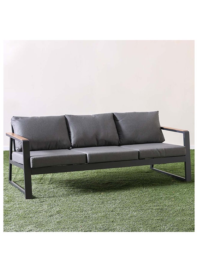 DANUBE HOME - Roma 5-Seater Outdoor Sofa Set Aluminium Frame Modern Garden Furniture Gray - Image 1