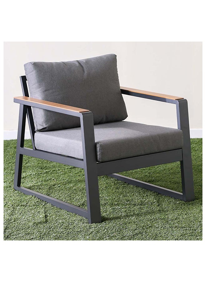 DANUBE HOME - Roma 5-Seater Outdoor Sofa Set Aluminium Frame Modern Garden Furniture Gray - Image 1
