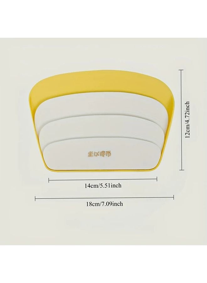 4 Piece Set Yellow PVC Card Holders Durable Plastic Playing Cards Holders For Family Gatherings - Image 3