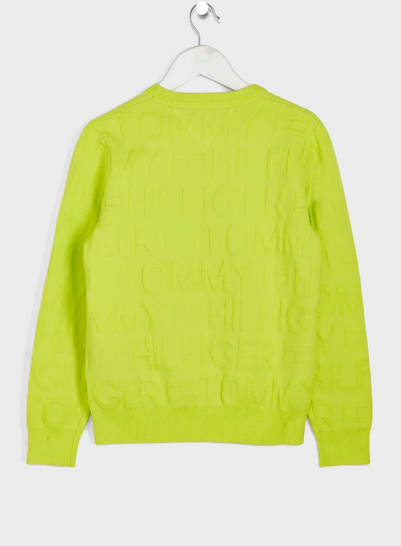 TOMMY HILFIGER Teen Logo Print Sweater