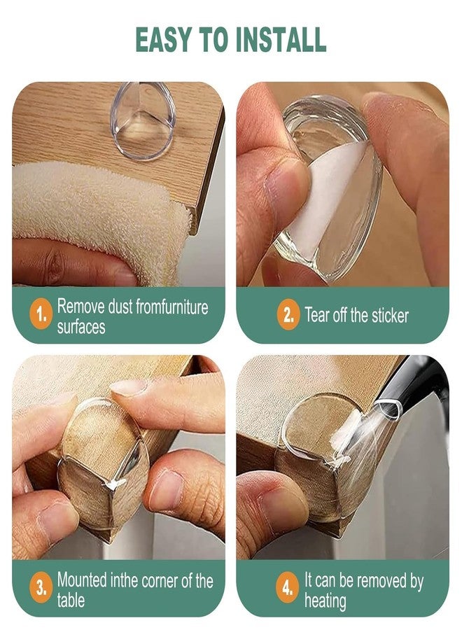 click2shop Clear Round Corner Protectors - Baby Proofing Safety Bumpers for Table Edges & Furniture Corners | Transparent Cushioned Guards for Infant & Child Protection-Pack of 8 - Image 5