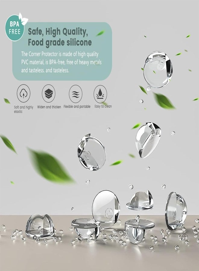 click2shop Clear Round Corner Protectors - Baby Proofing Safety Bumpers for Table Edges & Furniture Corners | Transparent Cushioned Guards for Infant & Child Protection-Pack of 8 - Image 2