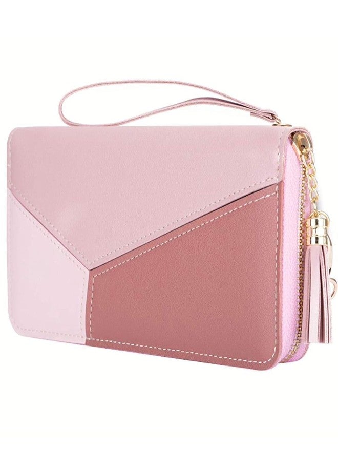 Veemok Premium Leather Women Wallet | Zipper Clutch Purse for Girls | Credit Card Holder,Cash Organizer | Waterproof Ladies Purse for Daily Use & Gifts | Zipper Clutch Purse for Girls (Pink) - Image 5