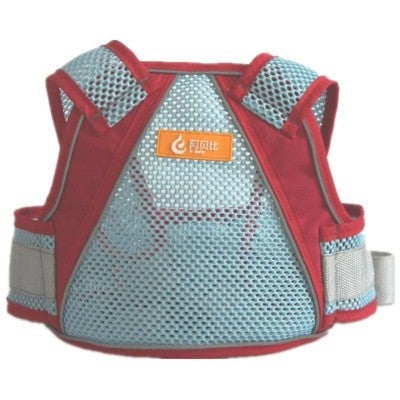 Generic Breathable Electric Motorcycle Children Safety Belt Pedal Car Electric Bottle Car Baby Seat Backpack Protection Adjustable Red cloth + net [breathable backpack] seat belt 